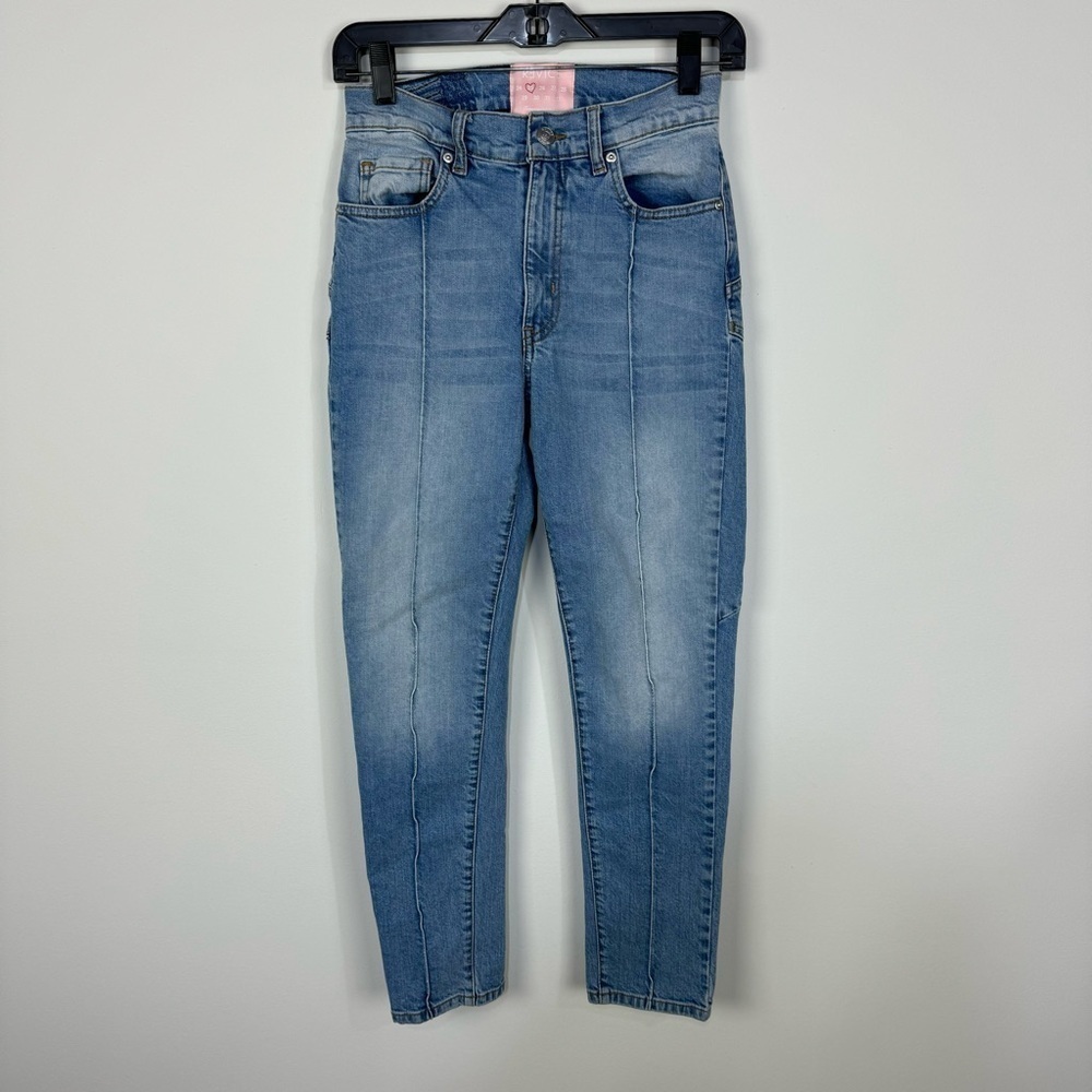 REVICE Denim Venus Crop Star Jeans Size 25 Light Wash Skinny